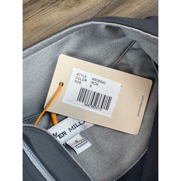 Peter Millar Golf Pullover Crown Sport US Open LACC 1/4 Zip S Gray MSRP $135 - Picture 8 of 12